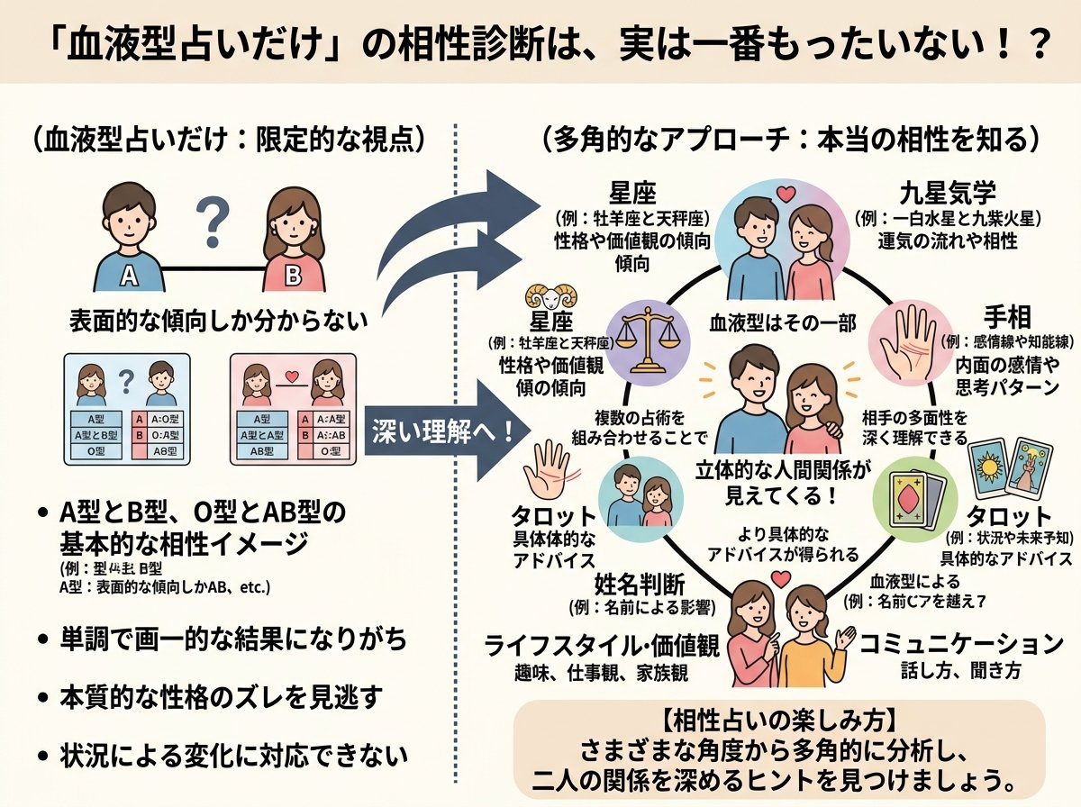 相性占いで血液型だけを使うのが実は一番もったいない理由