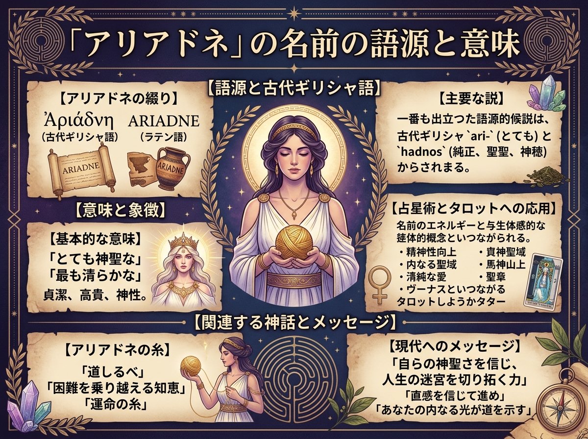 アリアドネの名前の語源と意味