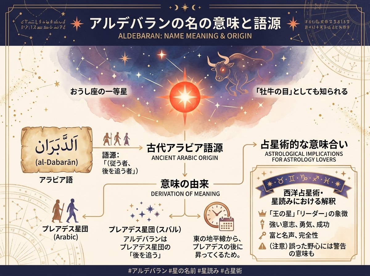 アルデバラン名前の意味と語源
