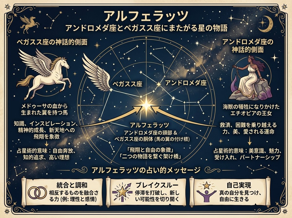 アルフェラッツ アンドロメダ座とペガスス座にまたがる星の物語