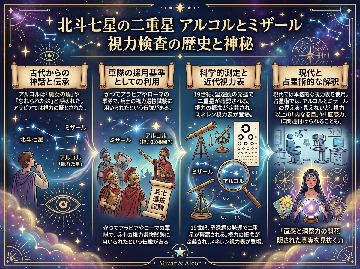 アルコル ミザールの視力検査の歴史