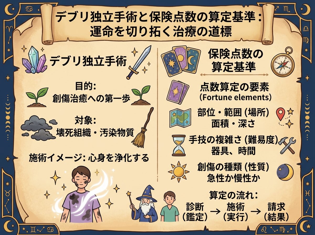 デブリ独立手術と保険点数の算定基準