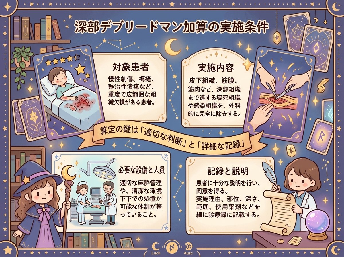 深部デブリードマン加算の実施条件