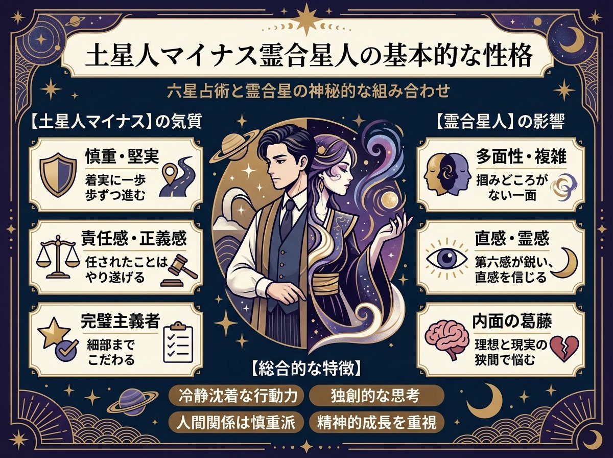 土星人マイナス霊合星人の基本的な性格