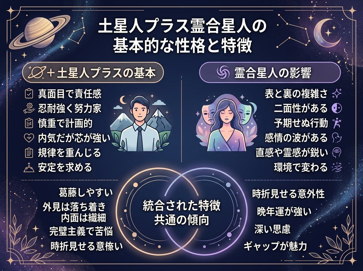 土星人プラス霊合星人の基本的な性格と特徴
