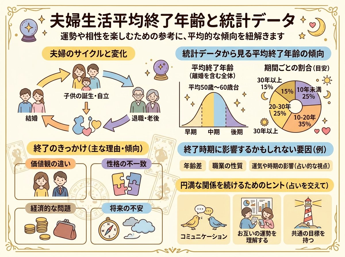 夫婦生活平均終了年齢と統計データ