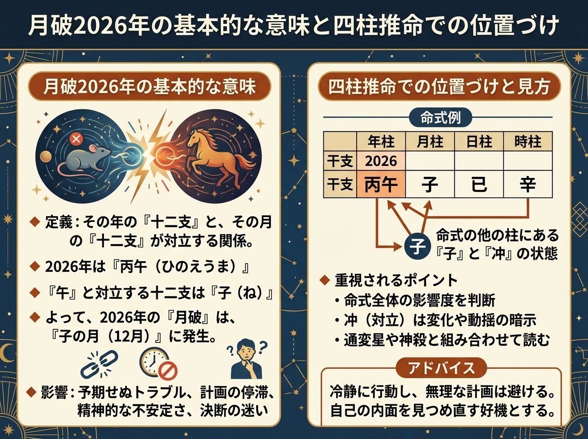 月破2026年の基本的な意味と四柱推命での位置づけ