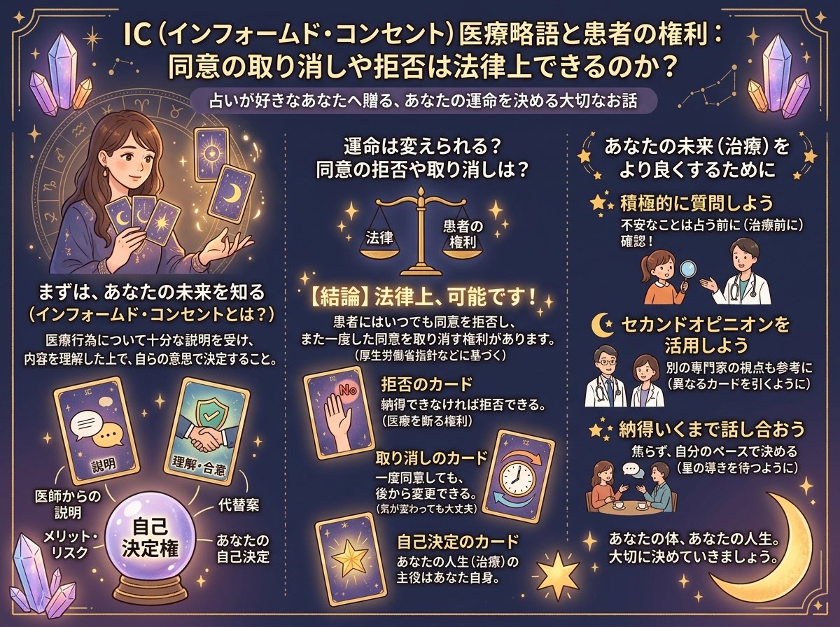 ic医療略語と患者の権利:同意の取り消しや拒否は法律上できるのか