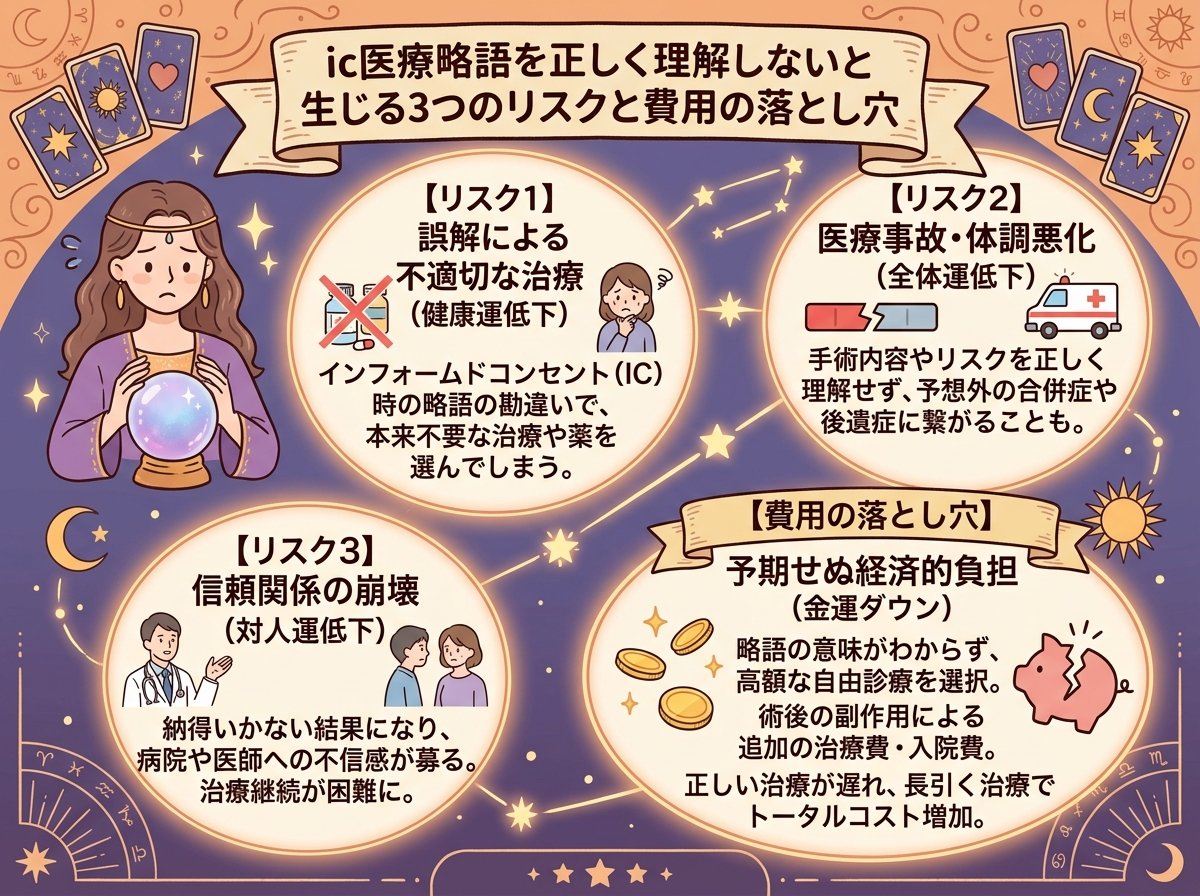 ic医療略語を正しく理解しないと生じる3つのリスクと費用の落とし穴