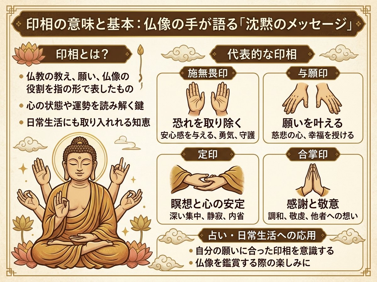 印相の意味と基本:仏像の手が語る「沈黙のメッセージ」