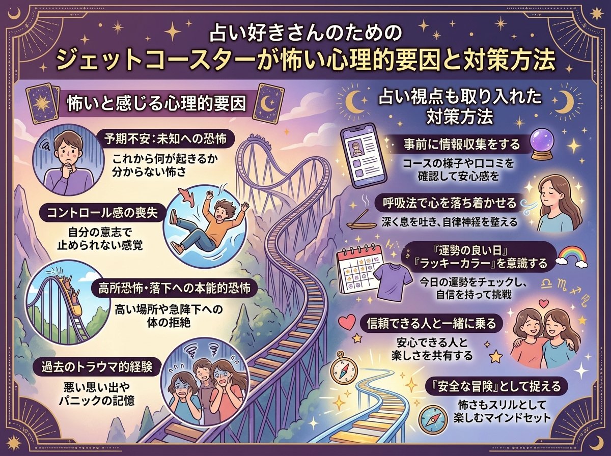 ジェットコースターが怖い心理的要因と対策方法