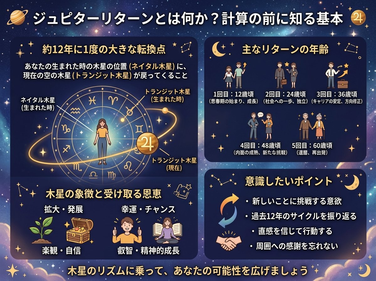 ジュピターリターンとは何か?計算の前に知る基本