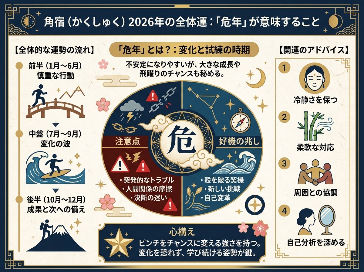角宿（かくしゅく）2026年の全体運：「危年」が意味すること