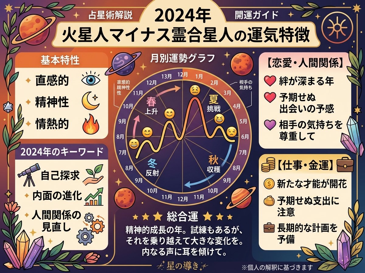 火星人マイナス霊合星人の2024年運気の特徴