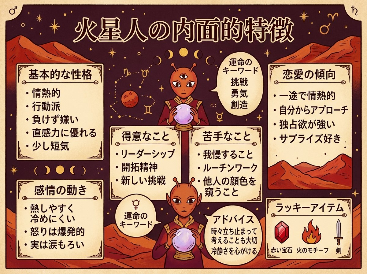 火星人の内面的特徴