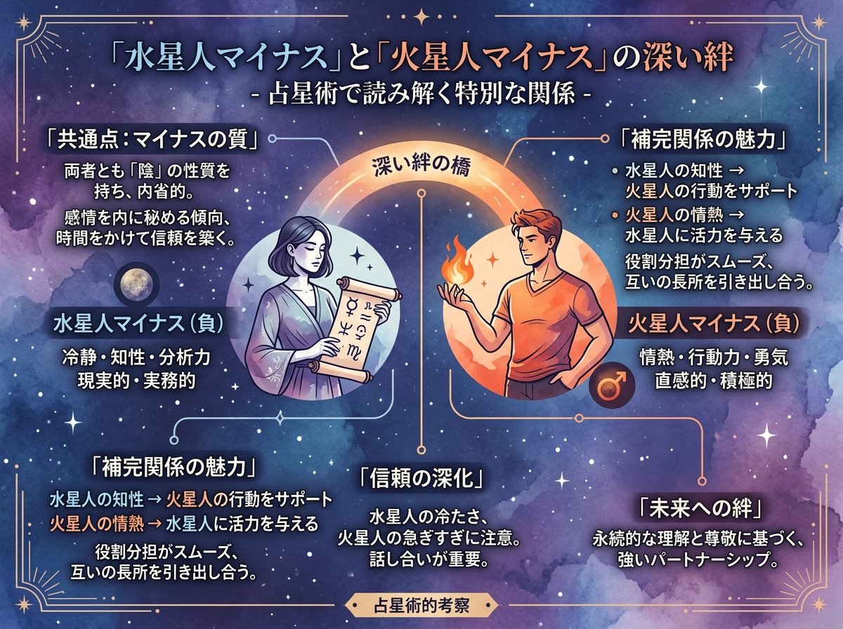 水星人マイナスと火星人マイナスの深い絆