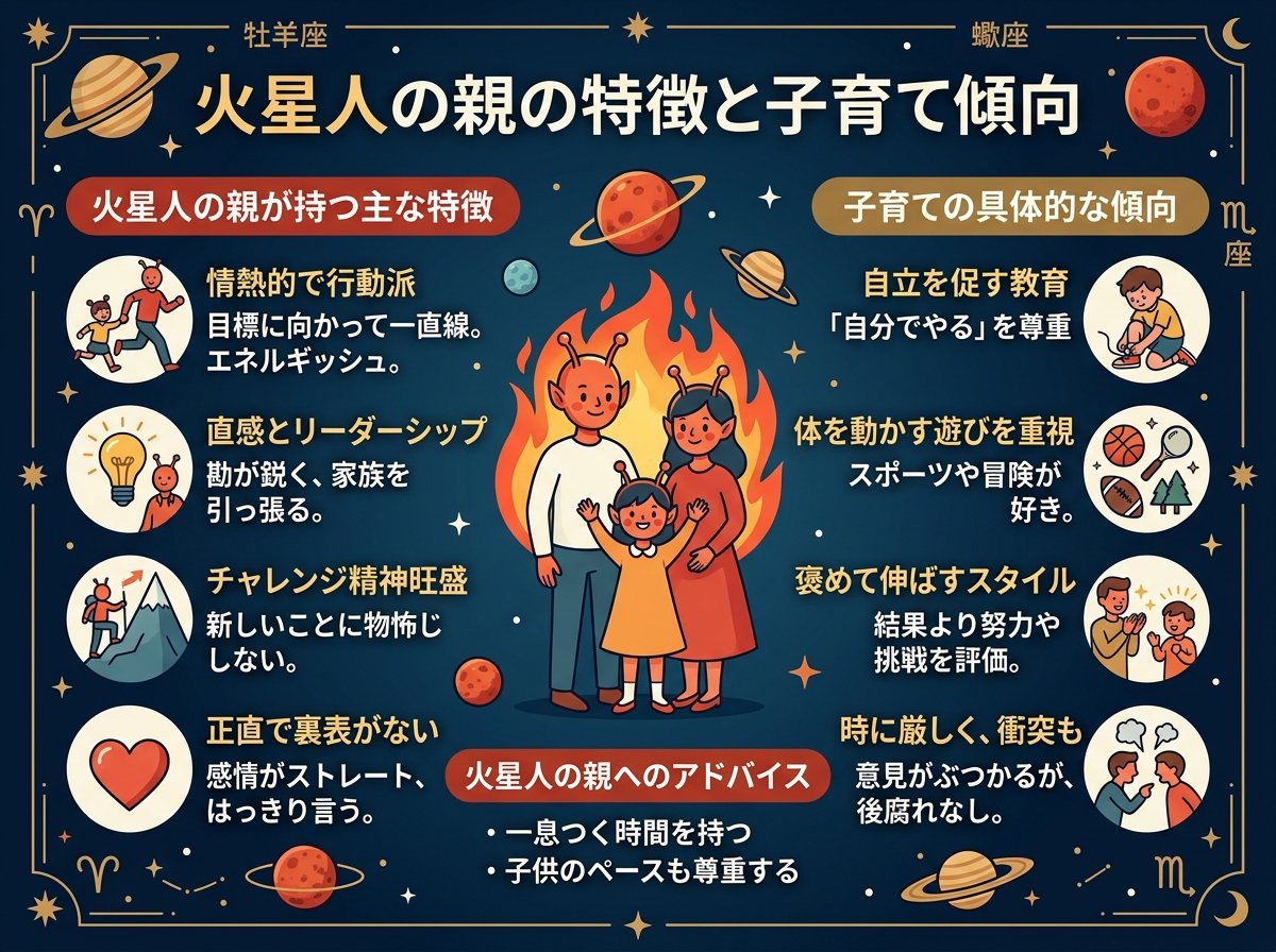 火星人の親が持つ特徴と子育ての傾向
