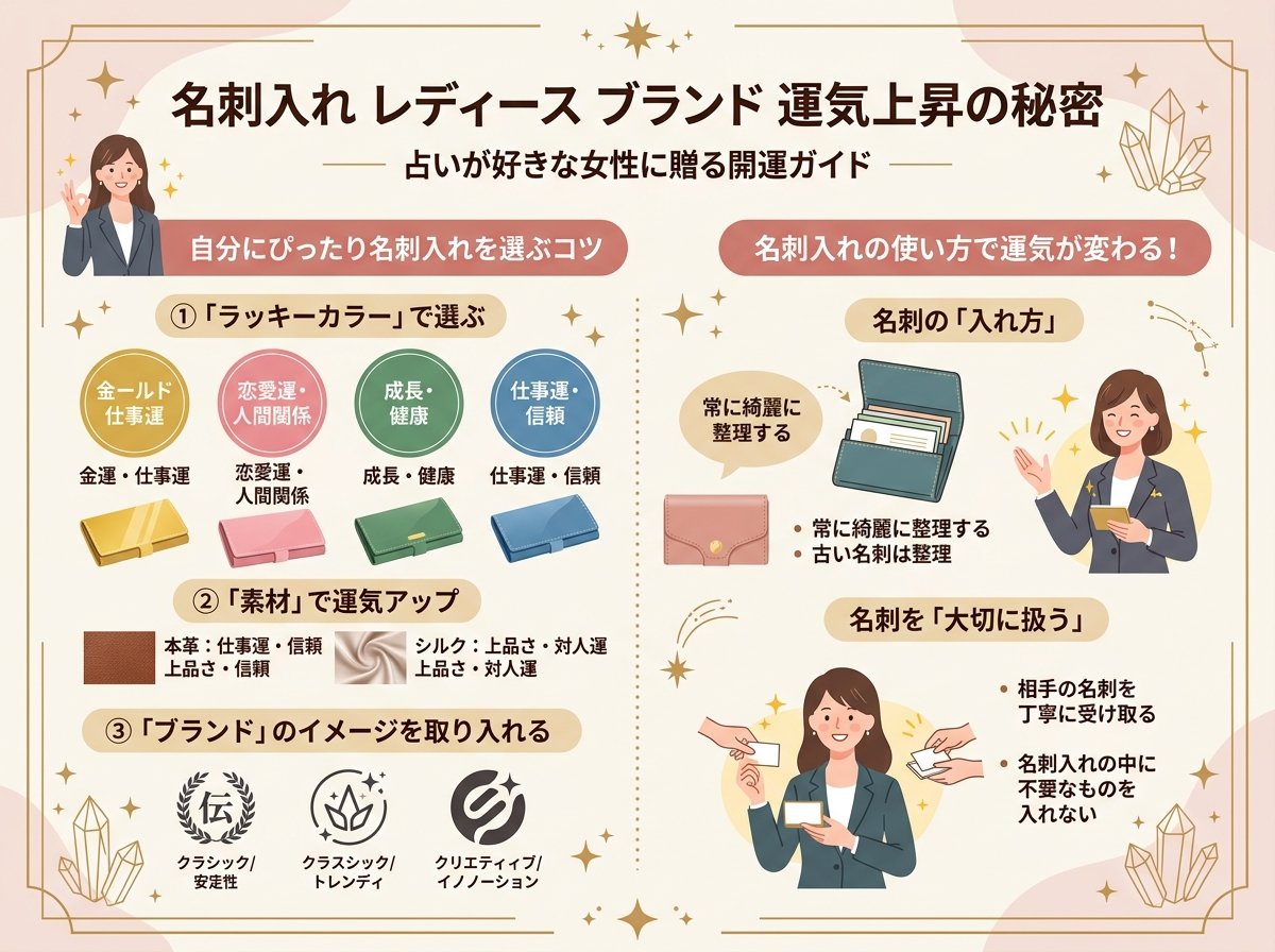 名刺入れレディースブランド運気上昇の秘密