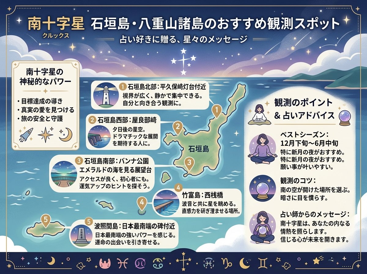 南十字星 石垣島・八重山諸島のおすすめ観測スポット