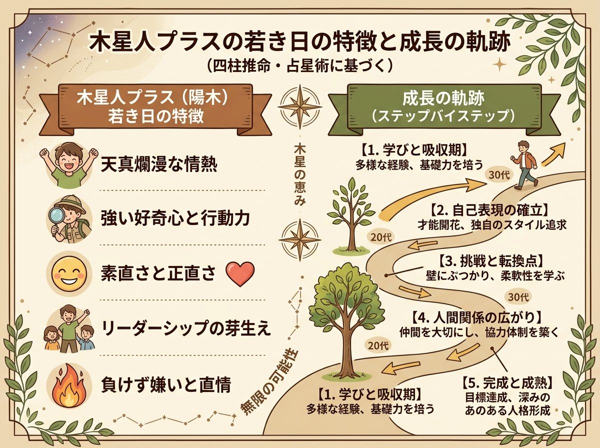 木星人プラスの若き日の特徴と成長の軌跡