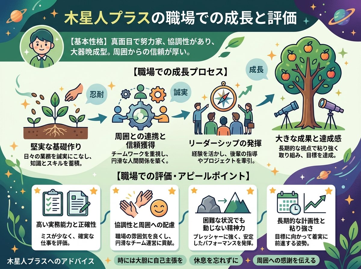 木星人プラスの職場での成長と評価