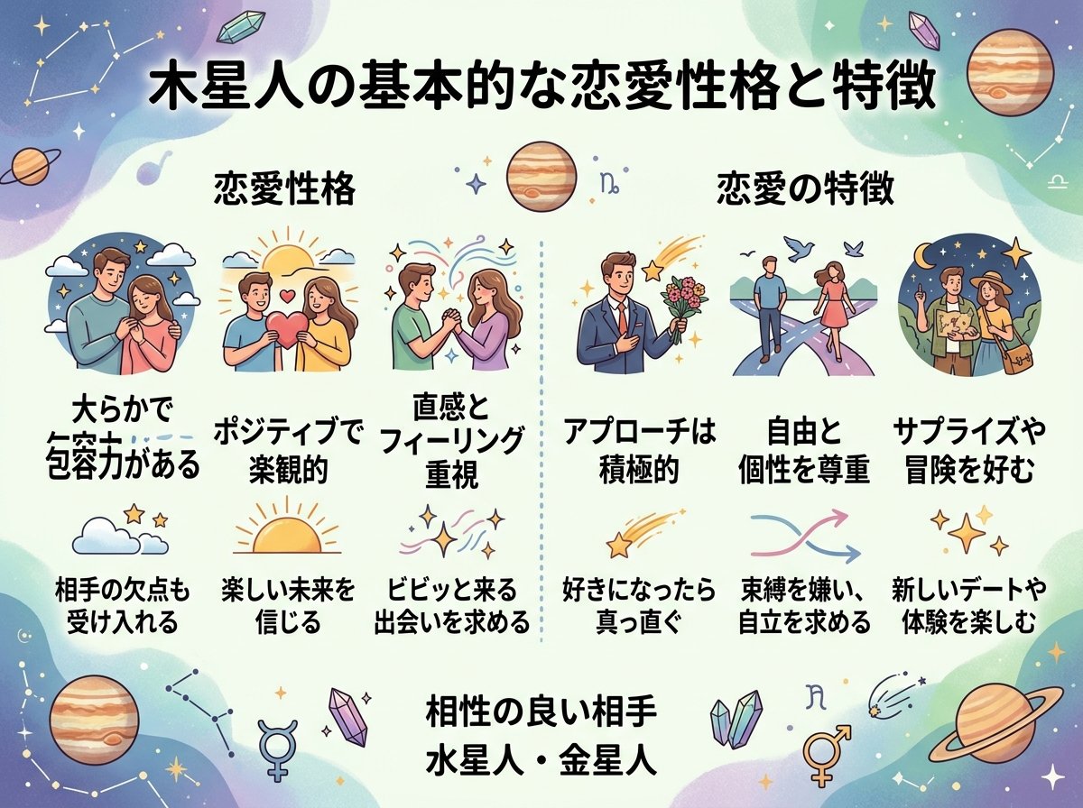 木星人の基本的な恋愛性格と特徴
