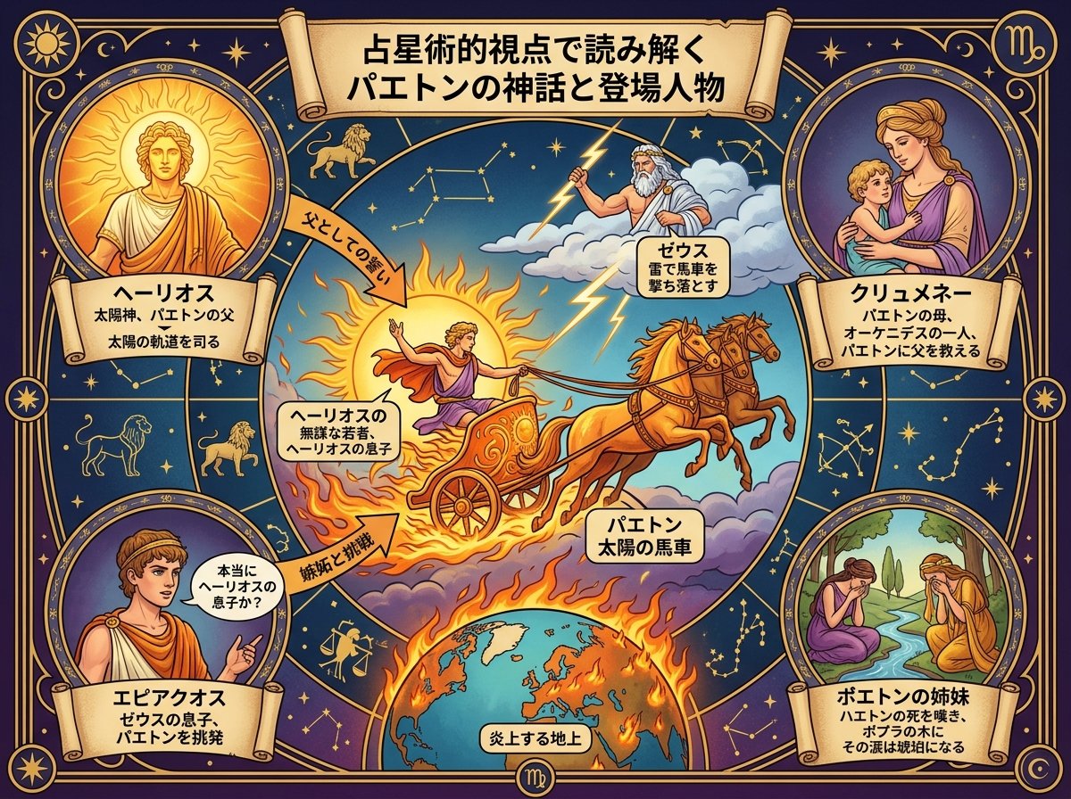 パエトン神話の登場人物と物語の背景