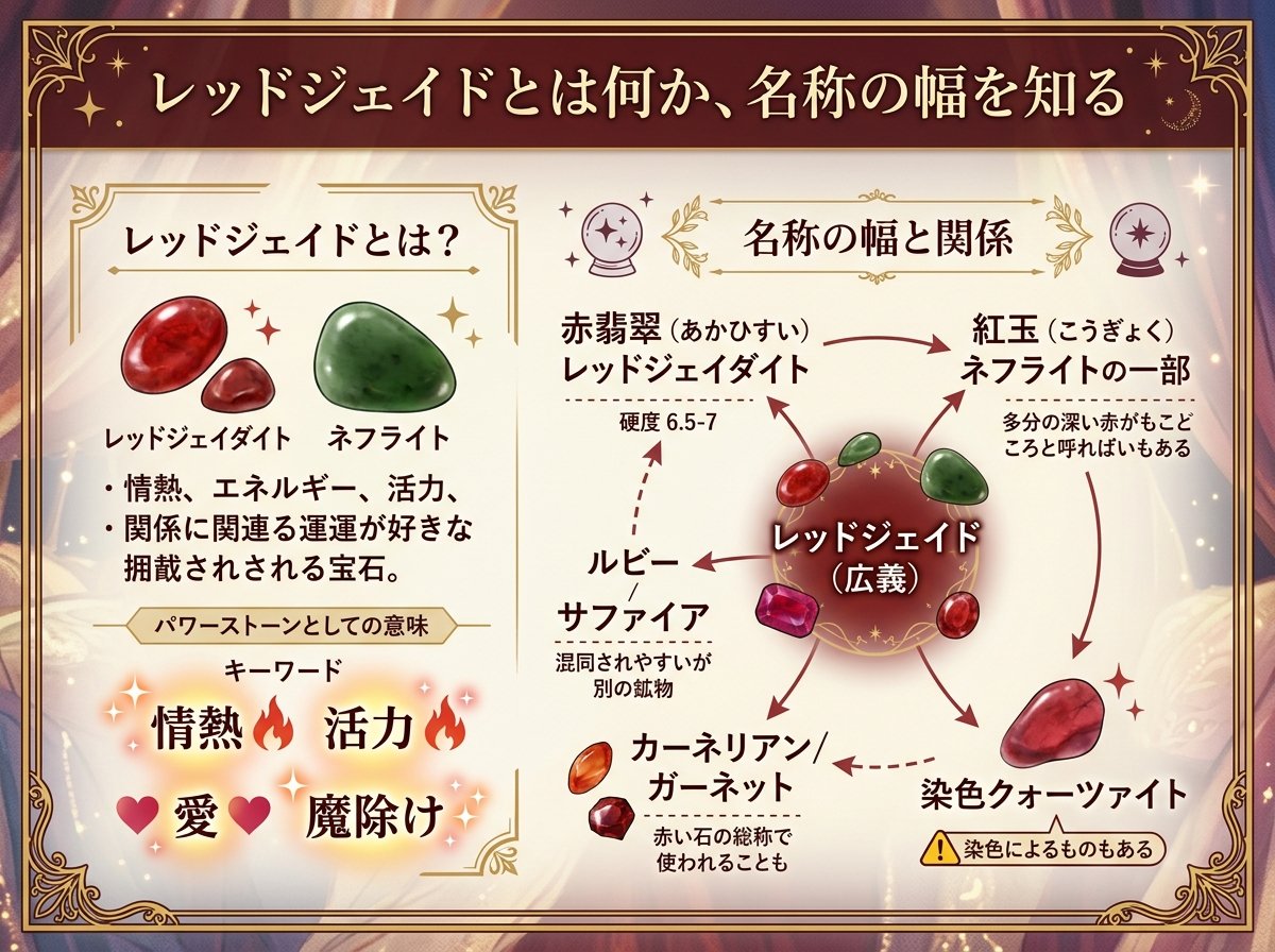 レッドジェイドとは何か、名称の幅を知る