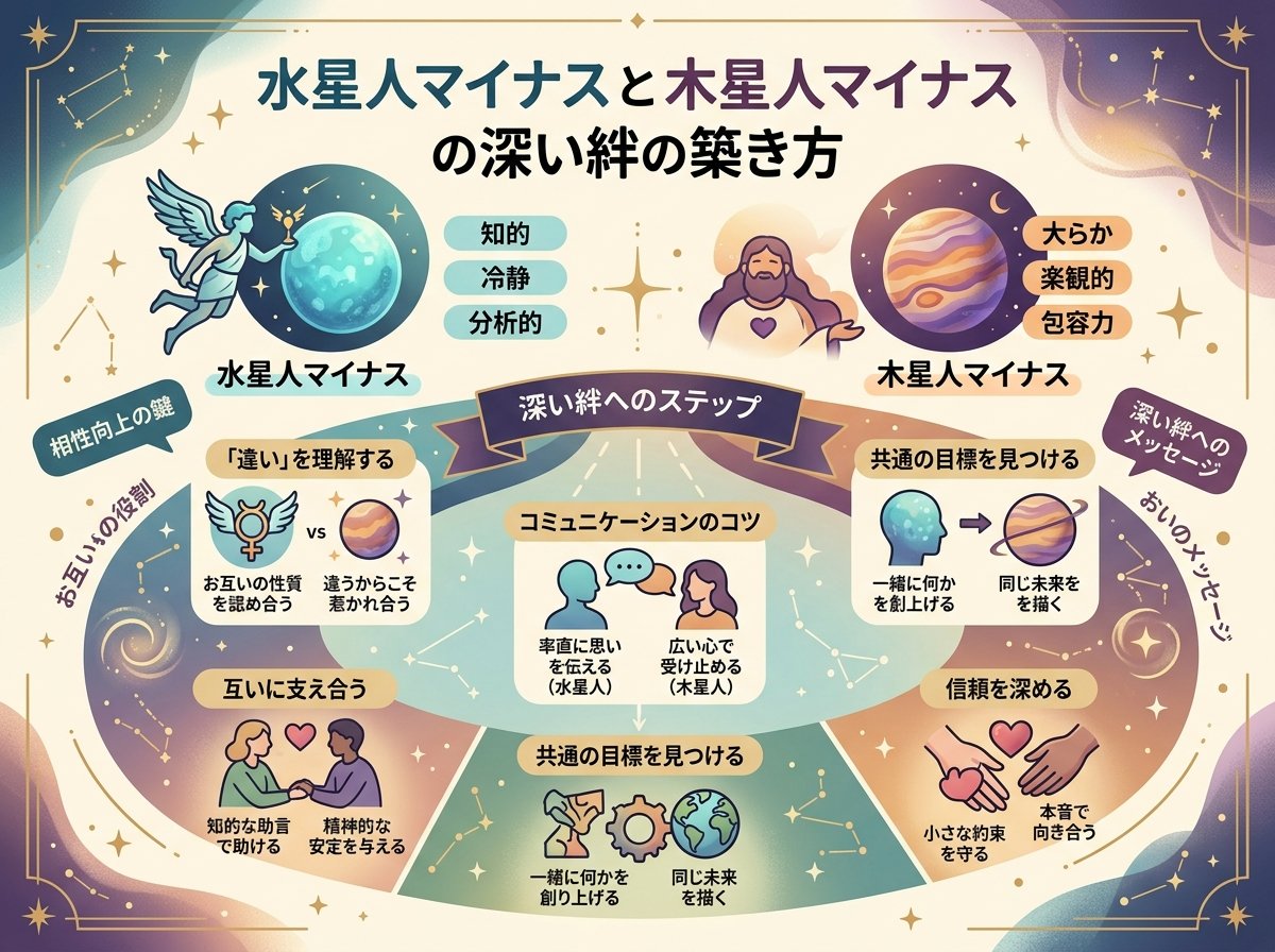 水星人マイナスと木星人マイナスの深い絆の築き方