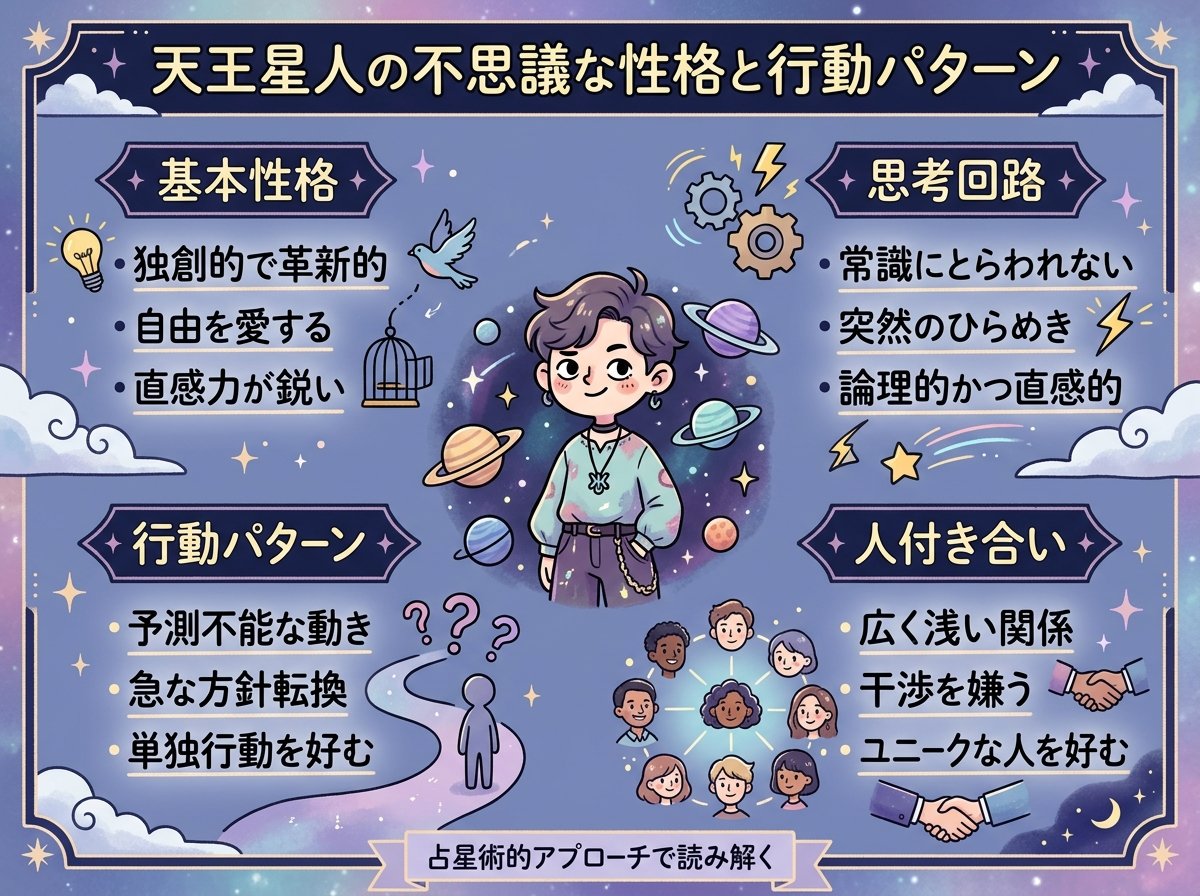 天王星人の不思議な性格と行動パターン