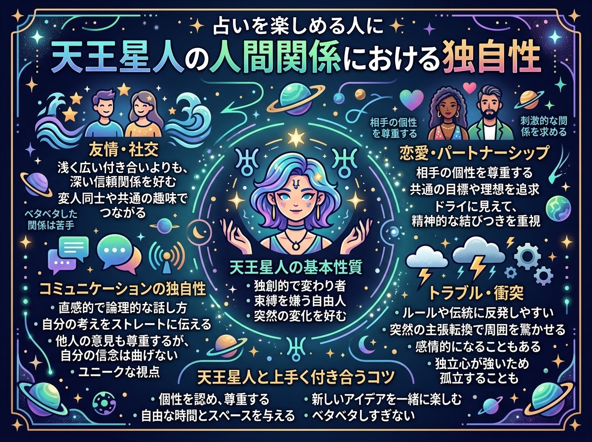 天王星人の人間関係における独自性