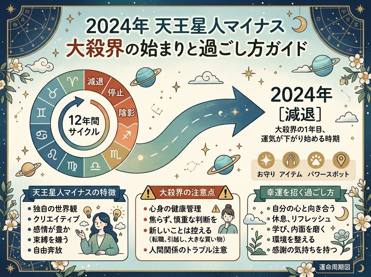 天王星人マイナスの2024年大殺界の始まり