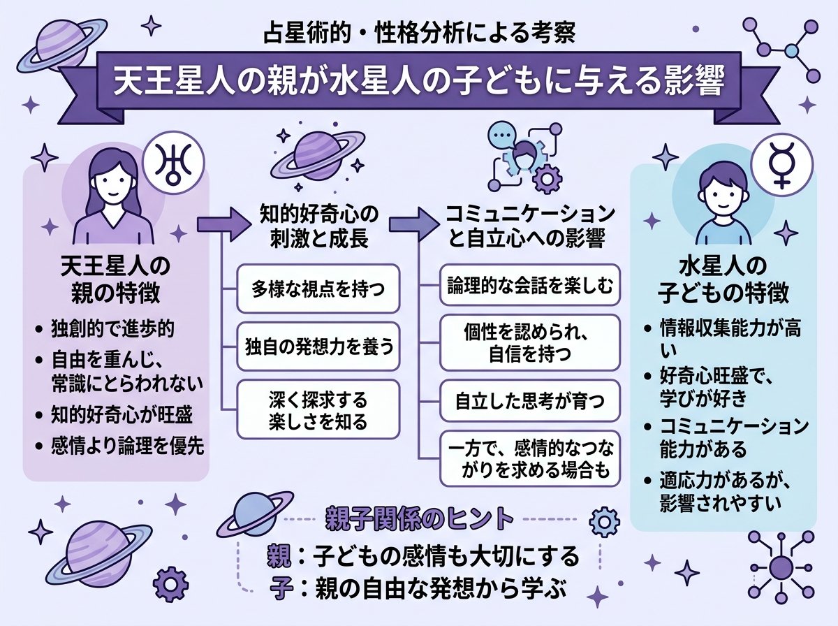 天王星人の親が水星人の子どもに与える影響