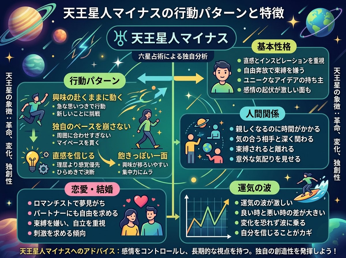 天王星人マイナスの行動パターン