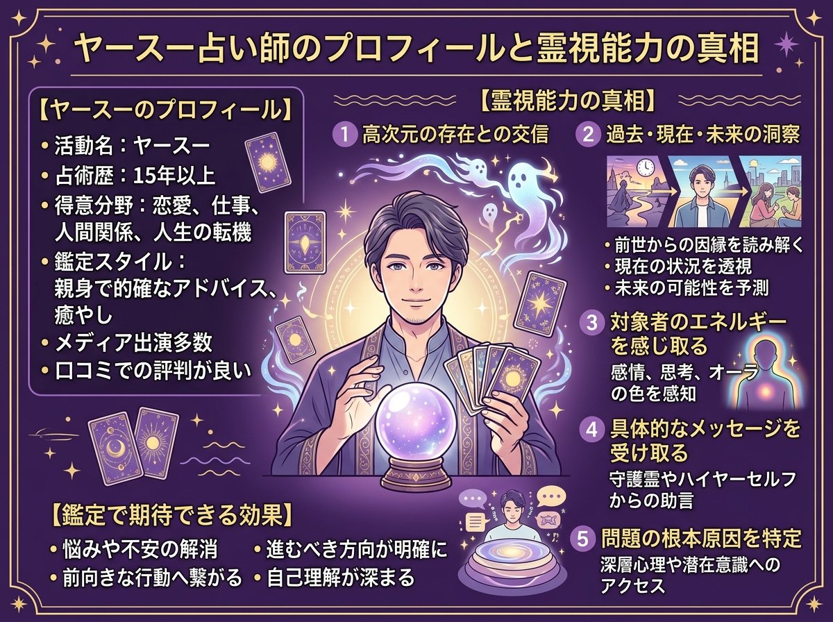 ヤースー占い師のプロフィールと霊視能力の真相